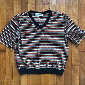 Vintage Sonia Rykeil top - striped velour - RARE